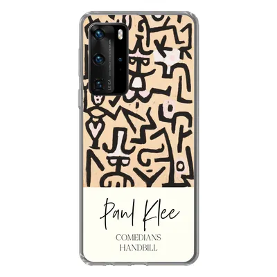 Produktbild von MuchoWow® Handyhülle Schutzhülle Hülle für Huawei P40 Pro Gemälde - Paul Klee - Komödianten Flugblatt Silikon Softcase Handy Hülle - Schutz
