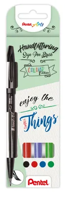 Produktbild von Pentel Kalligrafiestift Brush Sign Pen Set