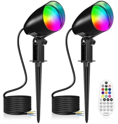 Zdjęcie produktu dla Reflektory ogrodowe rgb 20W zmiana koloru oświetlenie zewnętrzne