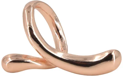 Produktbild von styleBREAKER Schalring Schalhalter in geschwungenem Twist Design | aus Kupfer | eleganter Schal Clip Schmuck zum kunstvollen Binden leichter dünner Schals und Tücher