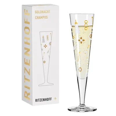 Produktbild von Goldnacht Champagnerglas #40 Von Nathalie Jean