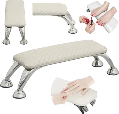 Zdjęcie produktu dla Podkładka pod dłoń poduszka podpórka manicure do salonu kosmetycznego szara
