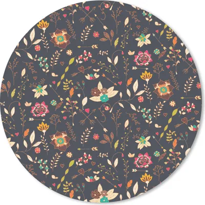 Produktbild von MuchoWow® Mauspad Mousepad Muster - Sommer - Blumen 40x40 cm - Mousepads - Maus Mat - Pad - Mausunterlage - Schreibtisch Accessoires