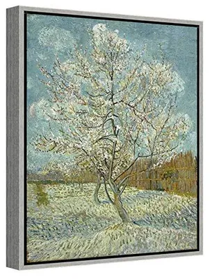 Van Gogh Pfirsichbaum Leinwandbild 30x40 cm Porträt Rosa