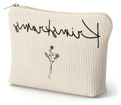 Produktbild von Kosmetiktasche für Damen mit Blumenmuster, klein und multifunktional