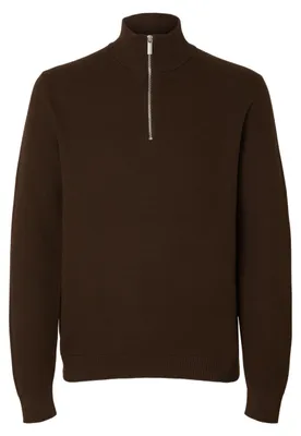 Produktbild von SELECTED FEMME Slmdane Ls Knit Structure Half Zip Noos