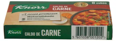 Produktbild von Brühewürfel Knorr | Caldo de Carne | Ohne Farbstoffe & Konservierungsmittel | 8 Würfel – 80 g