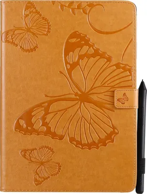 Produktbild von Mobigear Butterfly iPad 7 (2019) Hülle Klapphülle + Stifthalter - Braun