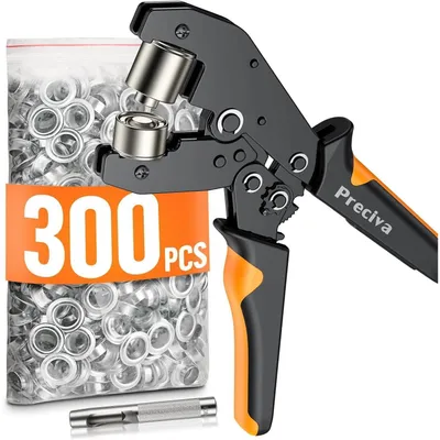Produktbild von Ösenzangen Set mit 300 Ösen und 10mm Stanzmeißel, selbstverriegelnd