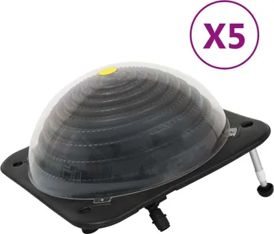Zdjęcie produktu dla Solarne podgrzewacze do basenu, 5 szt., 75x75x36 cm, HDPE
