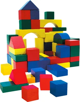 Produktbild von 75 Holz Bauklötze Holzbauklötze Holzklötze bunt Holz Kinder Spielzeug ab 2 Jahre