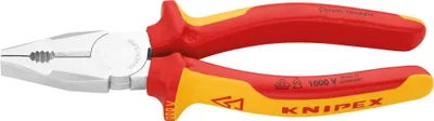 Produktbild von Kombizange 01 06 160 VDE (rot/gelb, Griffe isoliert, VDE-)