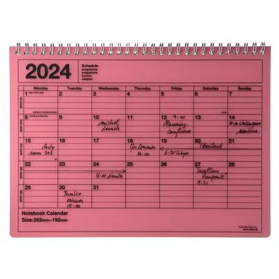 Produktbild von MARK'S 2024 Tischkalender M // Red