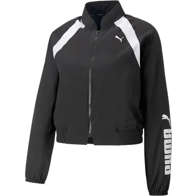 Produktbild von Puma Fit Woven Trainingsjacke Damen schwarz weiß Gr S