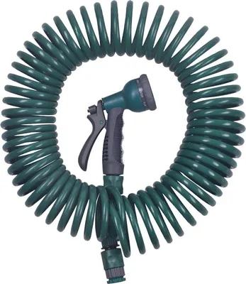 Produktbild von Schlauch TY9515, L-15 m, Bewässerungsset, Kupplungen + Pistole, Spiralschlauch, Gartenschlauch