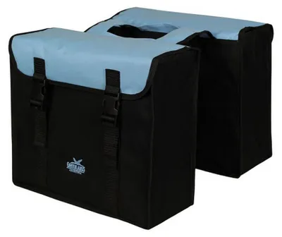 Obrázok produktu pre Greenlands dvojitý kufor 34 litrov 37 x 33 x 14cm (2x) - čierna/svetlomodrá
