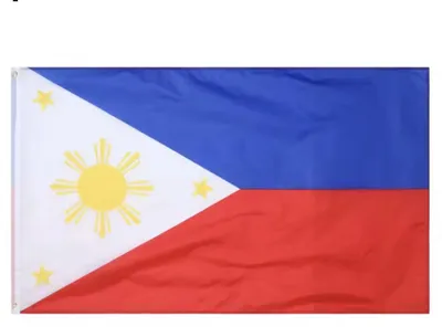 Image de Drapeau des Philippines – Drapeau philippin – 150/90 cm – Drapeau des Philippines – Philippines – Drapeau national – Coupe du monde – Championnat d'Europe – Polyester – Championnat national