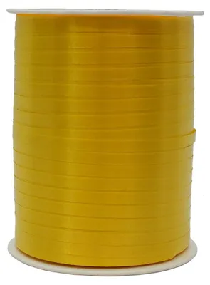 Image de Ruban cadeau rayé 10 mm x 250 m Rouleau Jaune