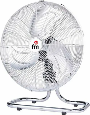 Produktbild von FM Calefacción FG-45, Industriebodenlüfter, Edelstahl, Weiß, Metall, 45 cm, AC, 120 W