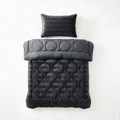 Produktbild von Sleeptime Lazy Bettdecke Hotel Samt Anthrazit 140 x 200 cm