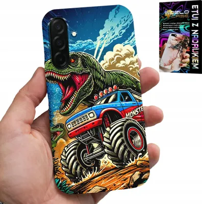 Produktbild von Gehäuse Für Samsung Galaxy A56 5G - Dinosaurier Im Monstertruck-Design Für Kinder