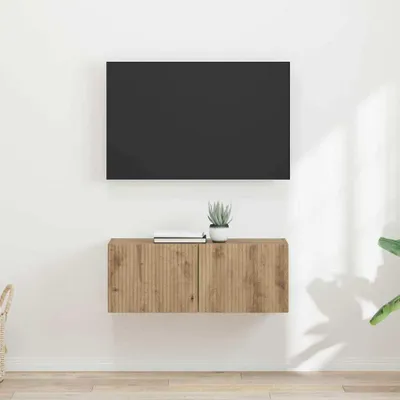Produktbild von "Schlussverkauf" TV-Wandschrank 2 Stück - WohnzimmerTV-Möbel/TV-Tisch - Kunsthandwerk Eiche 60x31x29,5 cm  C14456