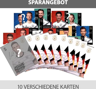 Zdjęcie produktu dla Karty kolekcjonerskie EM 2020 REWE + WM 2018 REWE - po 10 różnych kart każda