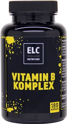 Produktbild von ELC Nutrition Vitamin B Komplex 180 Kapseln | L-Argenin | Kreatin |  Nahrungsergänzungsmittel | Supplements