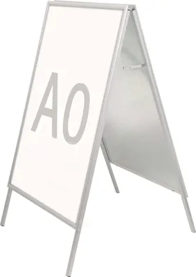 Produktbild von MAUL Kundenstopper MAULpublic Hochformat A0 Aluminium 94 x 87.3 x 140.3 cm silber