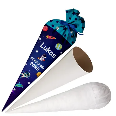 Produktbild von Ferocity, Schultüte mit Namen, 70 cm, Zuckertüte zur Einschulung, für Jungen – Cosmos [149]