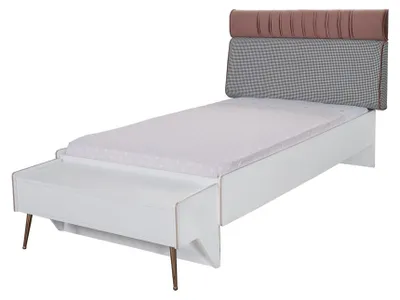 Produktbild von Design Betten Kinderbett Jugendzimmer Bett Kinderbett Möbel Holz Weiß