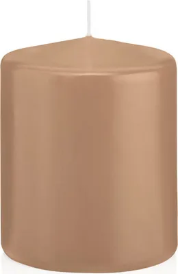 Produktbild von Stumpenkerzen in RAL-Qualität Caramel Ø 78 x 100 mm, 8 Stück