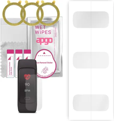 Produktbild von apgo 3 Stück Schutzfolie, klar, kompatibel mit Forever Fit SB-130 Smartwatch, Hydrogel Displayschutzfolie mit Positionierhilfe, Displayfolie, robust und kratzfest