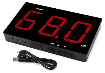Zdjęcie produktu dla Cyfrowy miernik poziomu dźwięku z wyświetlaczem LCD