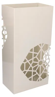 Immagine prodotto di Portaombrelli in metallo bianco rettangolare cm 25x15xh50