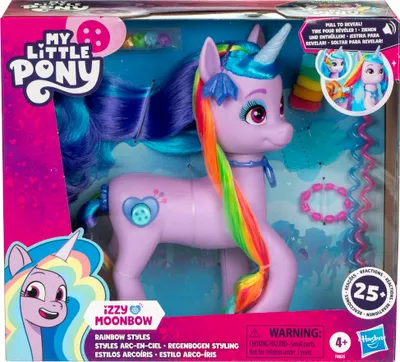 Image de My Little Pony - Izzy Moonbow poney avec cheveux arc-en-ciel