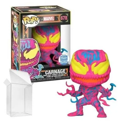 Produktbild von Funko Pop! Marvel: Carnage #678 Funko Exclusive Blacklight