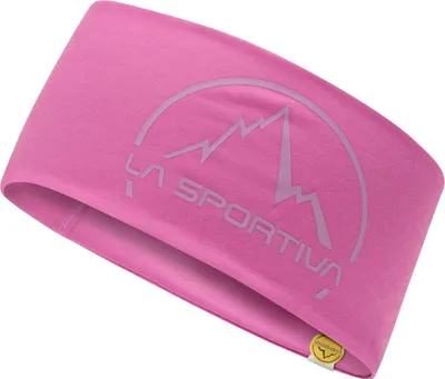 Rosa Stirnband "Artis Headband" von La Sportiva; ideal für sportliche Aktivitäten.