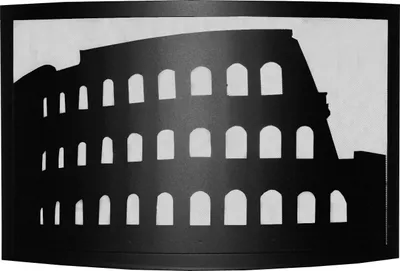 Produktbild von Funkenschutz, kaminschutz, Ofenschutz, schwarz beschichtet, Colosseo