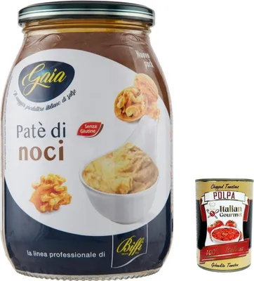Produktbild von 3x Biffi, Gaia - Patè di Noci, sauce Walnüsse 1kg + Italian gourmet polpa 400g