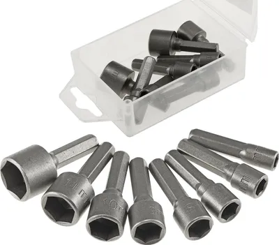 Produktbild von ChiliTec 18056 Bitsatz "Steckschlüssel", 8-teilig 5, 6, 7, 8, 9, 10, 11, 13mm