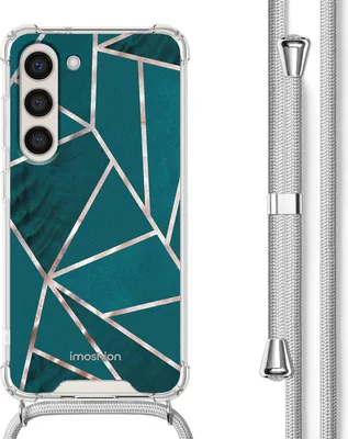 Zdjęcie produktu dla etui imoshion Design ze smyczą do Samsung Galaxy S23 Plus - Petrol Green Graphic