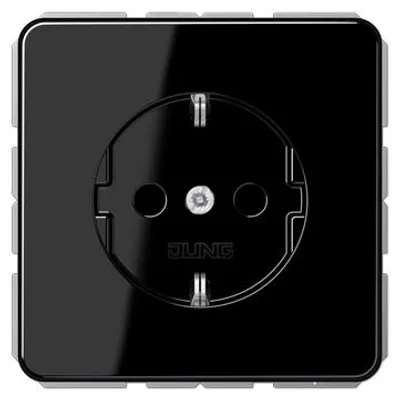 Immagine prodotto di JUNG Presa di corrente 1f nero glz UP IP20 ZP