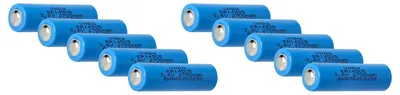 Produktbild von vhbw 10x ER14505 Rundzellenbatterien kompatibel mit Viessmann Trimatik, Trimatik 2 - Spezialbatterien (2700 mAh, 3,6 V, Li-SOCl2)