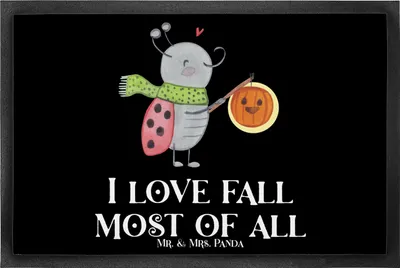 Produktbild von Mr. & Mrs. Panda Gummimatte Smörle Laterne 60 x 90 cm - Schwarz - Geschenk, Schmutzfänger, Bodenvorleger, Fußabstreifer, Herbst, Marienkäfer, Schmutzfangmatte, Dekoration