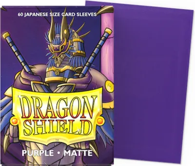 Produktbild von Dragon Shield Small Sleeves - Matte Purple (60 Sleeves)