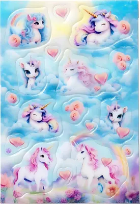 Image de HERMA Sticker MAGIC HAPPY UNICORN TRANSPUFFY