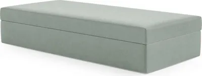 Produktbild von LIKMA Kinderbett 90x200 cm Minze Bett mit Bettkasten Jugendbett Polsterbett Velvet Stoff