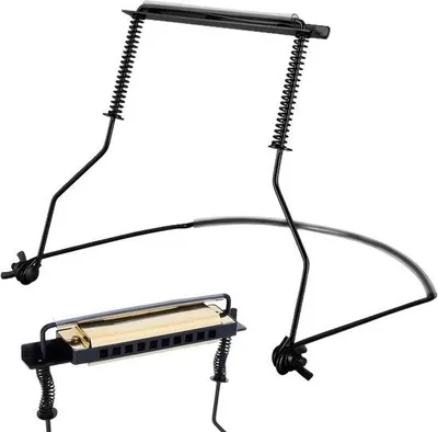 Produktbild von Mundharmonika-Halter Nackenmontage Verstellbar Schwarz