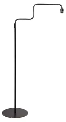 Obrázek produktu pro Stojací lampa - černá - Bloeba - plast kov - Ø 35cm - E27 - 4141ZW - Steinhauer